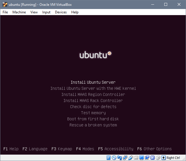 Install Ubuntu Server